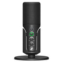 Sennheiser Profile USB Microphone black cardioid condenser capsule with gain, mix, and volume controls on table stand