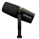 Shure MV7+ Podcast Microphone with customizable LED touch panel and USB-C/XLR outputs for podcasters and streamers