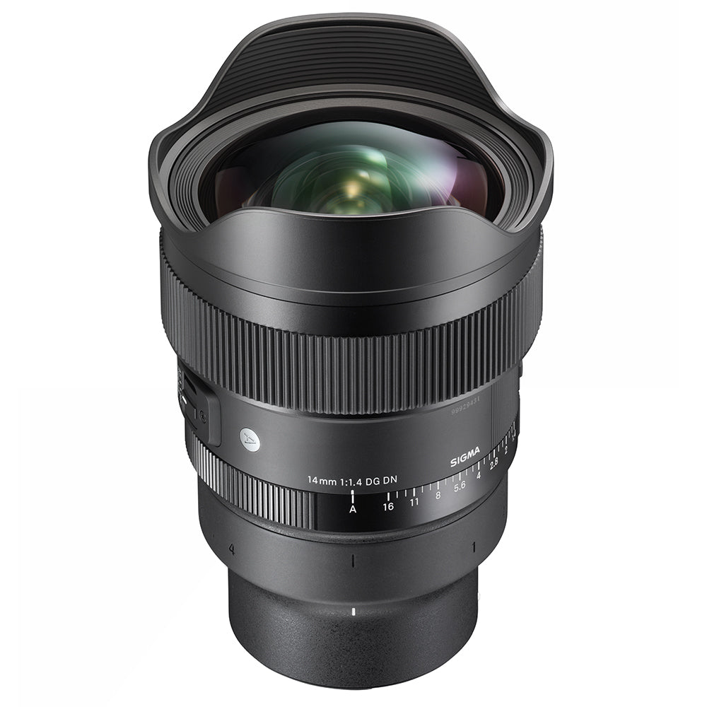 Sigma 14mm f1.4 DG DN ultra-wide angle camera lens for Sony E with high optical performance and large aperture