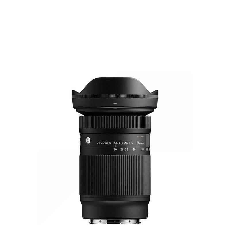 Sigma Contemporary 20-200mm f3.5-6.3 DG mirrorless zoom lens for Sony E with compact design and wide 10x zoom range