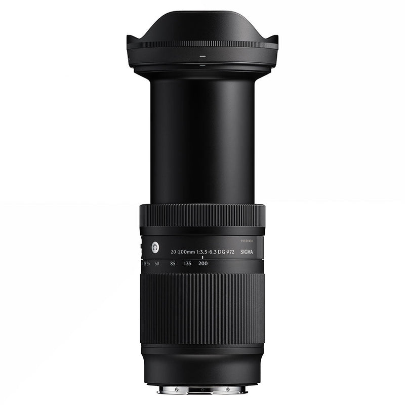 Sigma Contemporary 20-200mm f3.5-6.3 DG L-Mount mirrorless zoom lens with compact design and high performance