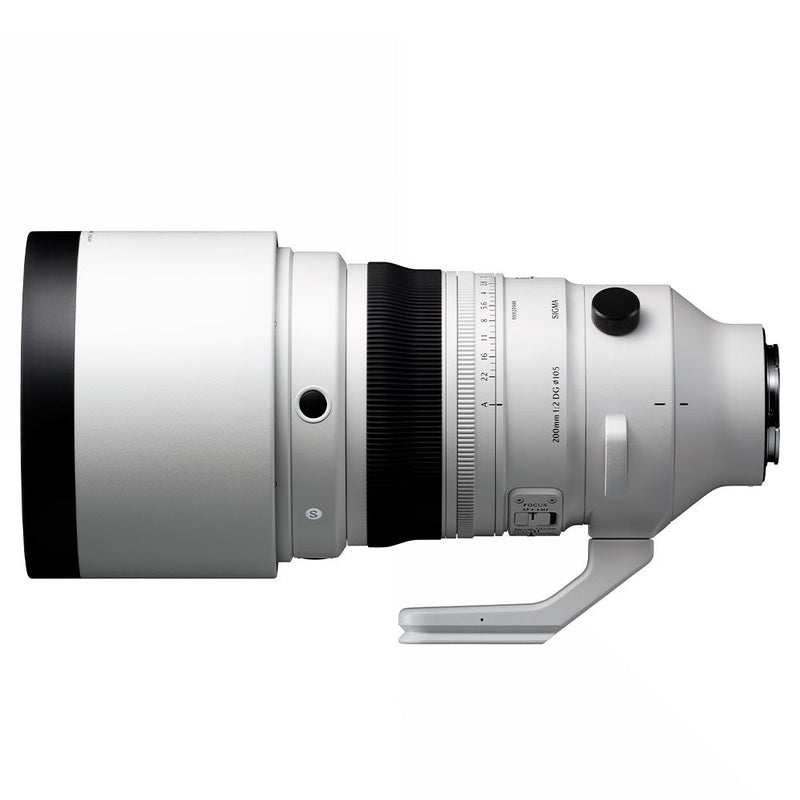 Sigma Sports 200mm f2 DG OS telephoto prime lens for full-frame mirrorless cameras with high-speed AF, 6.5-stop image stabilization, and weather-resistant design