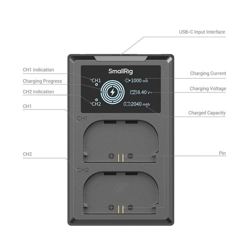 SmallRig Battery and Charger Kit for LP-E6P