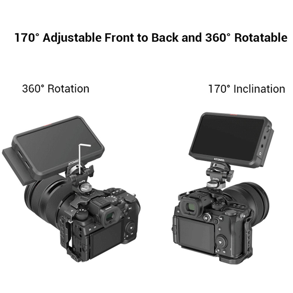 SmallRig 2903B Swivel Tilt Adjustable ARRI-Style Monitor Mount