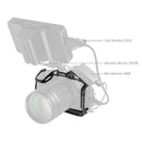 SmallRig Black Mamba Cage for Canon EOS R5 Mark II with monitor mount, top handle, and microphone attachment options
