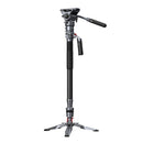 SmallRig Carbon Fibre Monopod-Tripod with fluid video head and quick-release tripod feet for smooth videography