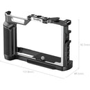 SmallRig Cage for Panasonic LUMIX S9 with ergonomic grip and built-in Arca plate in black and silver