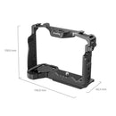 SmallRig Cage with AirTag slot for Sony Alpha cameras showing mounting points and ergonomic design