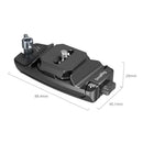 SmallRig Camera Clip with Quick Release Mount Plate Kit showing slide-in auto-locking mechanism and robust design for secure camera mounting