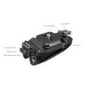 SmallRig Camera Clip with Quick Release Mount Plate Kit attached to camera strap for secure mounting