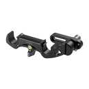 SmallRig Rod Clamp 4151 securely holding 15mm rods for video shooting with dual rod support