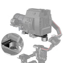 SmallRig Extended Quick Release Plate mounted on DJI RS gimbal with professional camera for enhanced stability and balance.