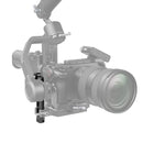 SmallRig Extended Vertical Arm attached to DJI RS 3 Mini gimbal with camera and lens