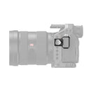 SmallRig HDMI Cable Clamp attached to Sony a7 series camera cage preventing HDMI cable disconnection