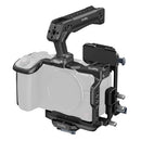 SmallRig HawkLock QR Cage Kit with V-Mount plate for the Canon EOS R6 V on a white background