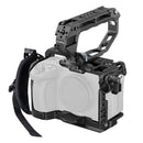 The SmallRig HawkLock Advanced Cage for the Sony FX5 with the Handheld Kit on a white background