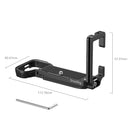 SmallRig L-Bracket for Sony a7C II and a7CR with dimensions and included hex key tool