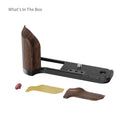 SmallRig L-Bracket with wooden grip for FUJIFILM GFX100RF camera and accessories