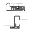 SmallRig L-Shaped Mount Plate for Nikon Z5 II with dual Arca-type quick release plates and DJI RS stabilizer compatibility