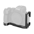 SmallRig L-Shaped Mount Plate for Nikon Z5 II with dual Arca-type quick release plates and DJI RS stabilizer compatibility