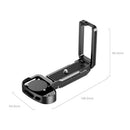 SmallRig L-Shape Mount Plate on Sony Alpha camera showing ergonomic grip and Arca-Swiss quick release features