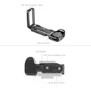 SmallRig L-Shape Mount Plate attached to Sony Alpha camera for versatile shooting and ergonomic grip