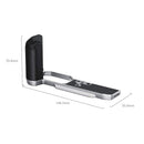 SmallRig L-Shape Handle attached to Nikon Zf camera showing ergonomic silicone grip and Arca-type bottom plate