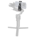 Smallrig Metal Phone Holder mounted on stabilizer with cold shoe and Arca-Swiss support for smartphones