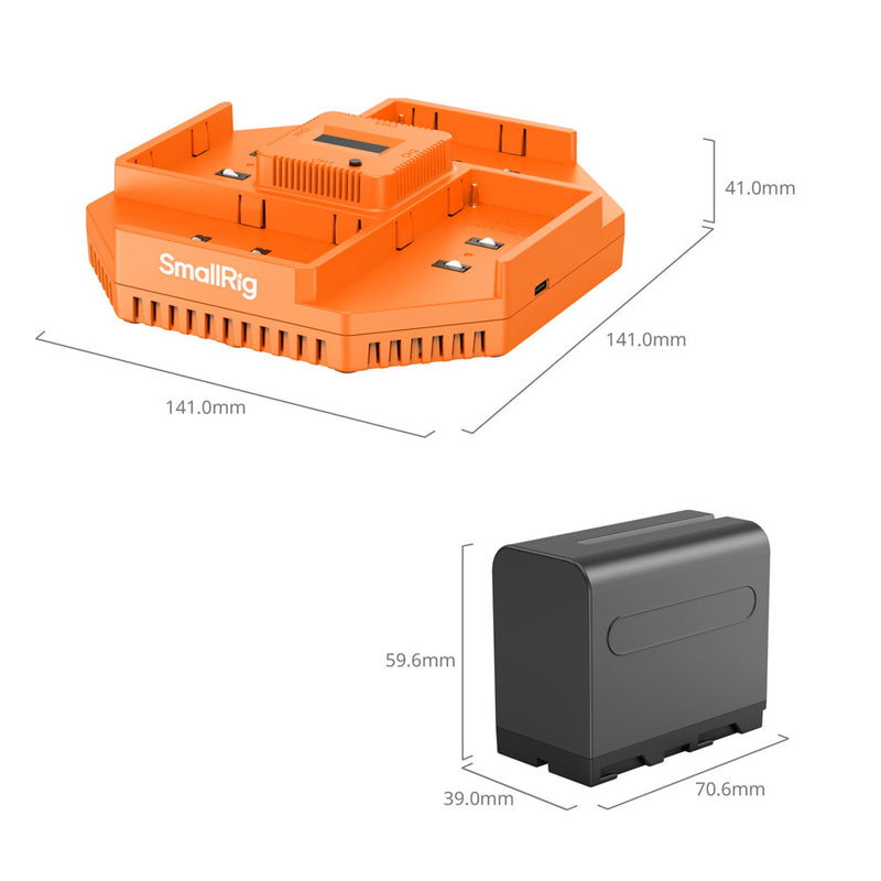 SmallRig NP-F970 4-Channel Battery & Charger Kit