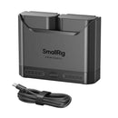 SmallRig Compact Battery Charger Kit with dual Sony NP-FZ100 batteries and fast charging dock