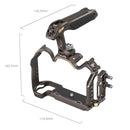 SmallRig Night Eagle Cage Kit for Nikon Z6 III with multiple threaded holes, detachable cold shoe mount, NATO rail, and three-point locking system.