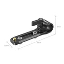 SmallRig Rod Clamp with NATO Rail 3011 attached to camera cage for mounting accessories
