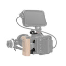 SmallRig Rod Clamp with NATO Rail 3011 attached to camera cage for modular accessory setup