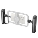 SmallRig Bilateral Quick Release Side Handle with dual grips and quick release for mobile video shooting.