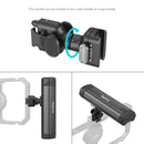 SmallRig Bilateral Quick Release side handle with rotatable grip and cold shoe mount for video shooting