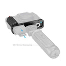 SmallRig L-Shaped Handle attached to FUJIFILM X-T30 camera with silicone grip and soft shutter button for improved ergonomics