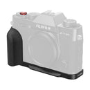 SmallRig L-Shaped Handle mounted on FUJIFILM X-T30 camera with silicone grip and soft shutter button