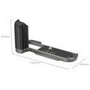 SmallRig Silicone L-Shaped Grip for Fujifilm X-T50 with ergonomic design and Arca-compatible quick release plate