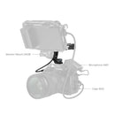 SmallRig Top Handle with Record Trigger ARRI Locating Screw mounted on camera with monitor mount and microphone accessories