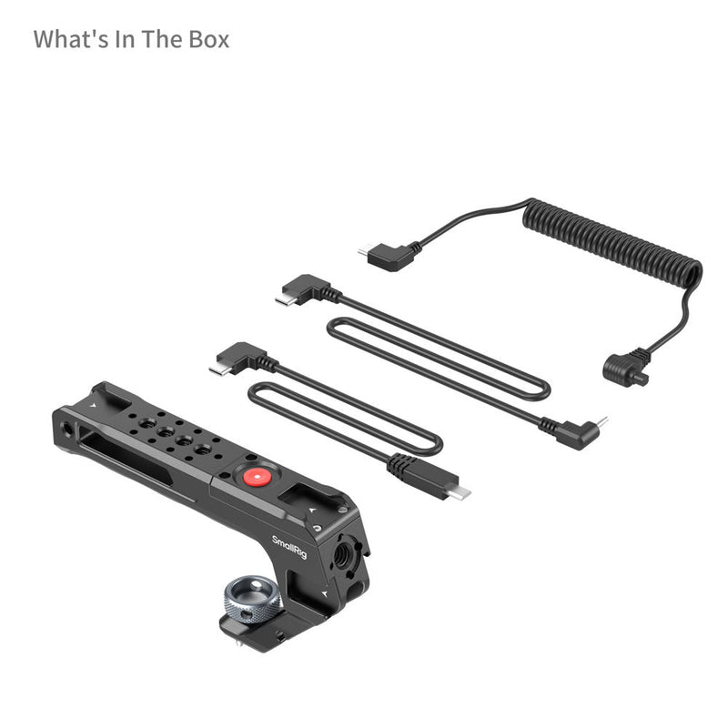 SmallRig Top Handle with record trigger and ARRI locating screw with control cables and mounting options