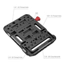 SmallRig V Mount Battery Plate 2988 with multiple mounting holes and stoppers for secure camera rig battery attachment