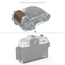 SmallRig Wooden L-Shaped Grip for Fujifilm X-T50 with ergonomic wooden handle and Arca-compatible quick release plate