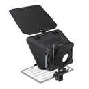 SmallRig Multifunctional Teleprompter with adjustable top flag and glare filter for outdoor filming, compatible with 11" tablets and 15mm rails