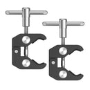 SmallRig Super Clamp 2 pack with 1/4" and 3/8" threads for mounting rods and DIY photography setups