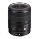 Sony FE 8-14mm f3.5 Fisheye G on a white background