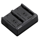 Sony BC-ZD1 dual charger for rapid simultaneous charging of two NP-FZ100 batteries with LED indicators and compact design
