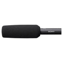 Sony ECM-778 Shotgun Microphone with foam windscreen, compact and lightweight professional XLR mic for clear, high-resolution audio capture.