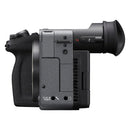 Sony FX2 full-frame cinema line camera body with ergonomic grip and electronic viewfinder, designed for high-resolution filmmaking and versatile shooting.