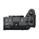 Sony FX5 cinema camera body on a white background