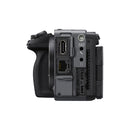 Sony FX5 cinema camera body on a white background